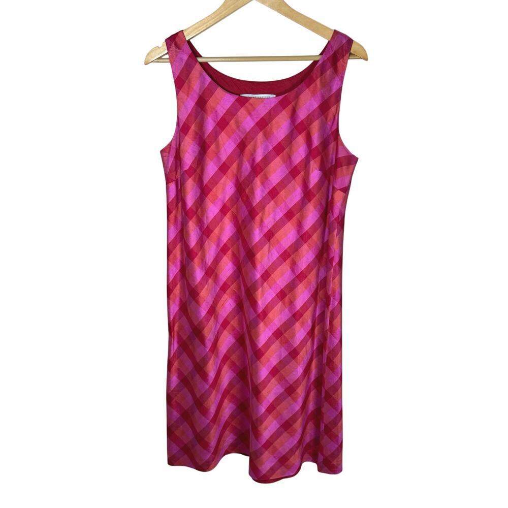 Pink Plaid Mini Dress